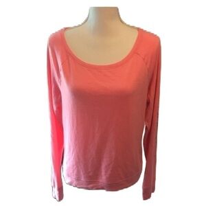 Pink Lace Back Sweatshirt Small Victoria's Secret Women’s